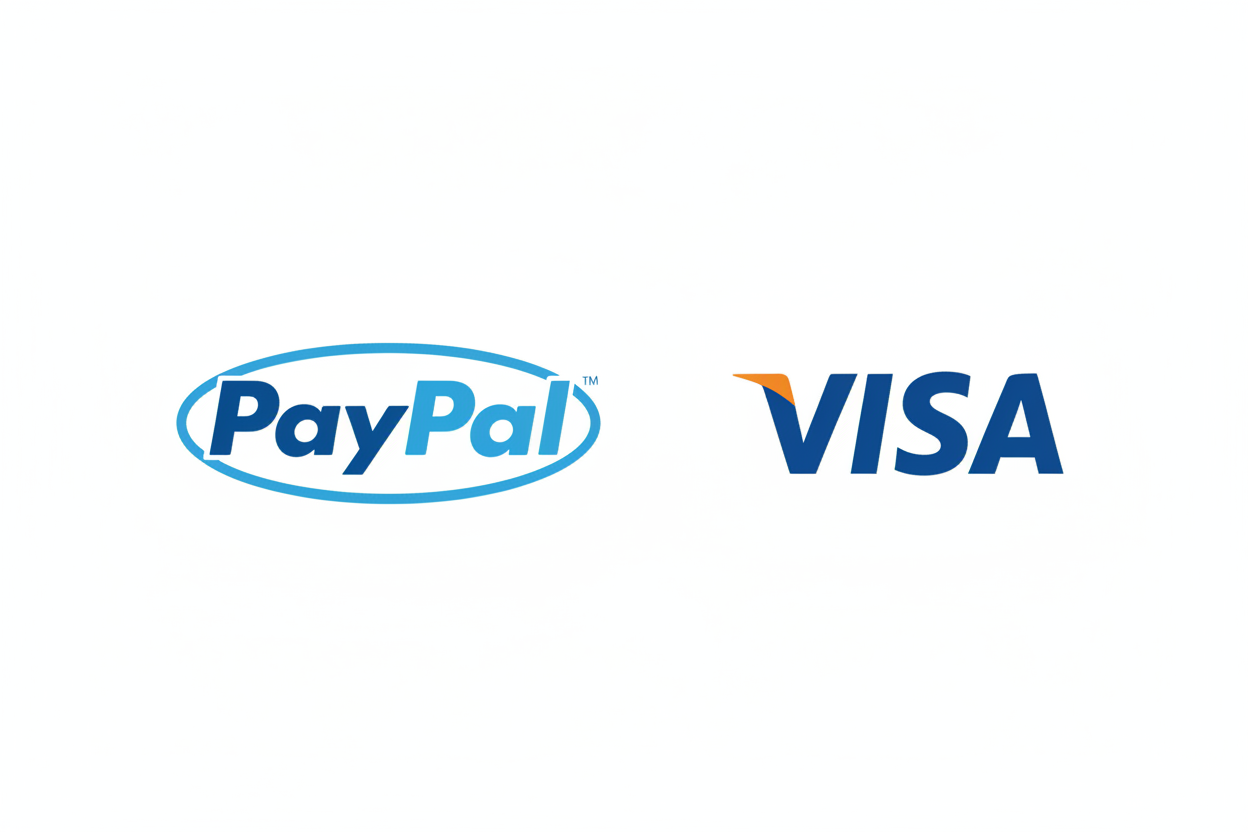 PayPal and Visa Payment Icons